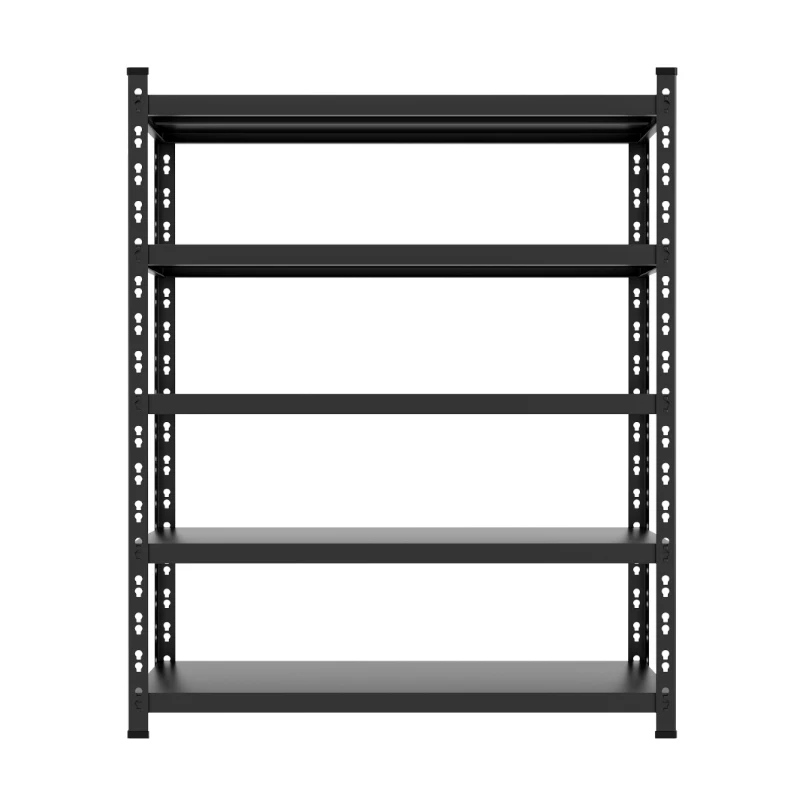 Multi-stage adjustable removable 5-layer storage rack shelf anti-corrosion iron/metal efficient warehouse management