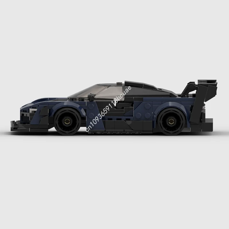 330 elementów MOC McLarenesd Senna GTRs City Champions Model Klocki Konstrukcyjne Prezent na Boże Narodzenie Architektura DIY Pomysł na Zabawę Urodzinowy Prezent dla Dzieci
