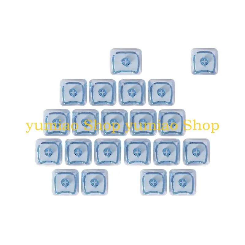 587B Cartoon Design Keycaps With Delicate Clear Color Hearts Ergonomic Texture