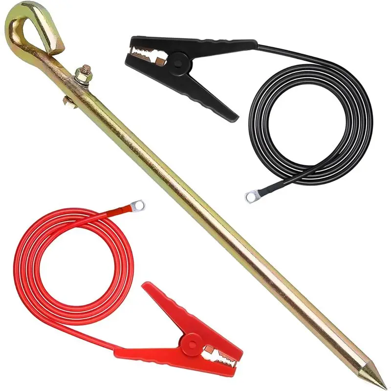 AEE2-Electric Fence Wire-Ground Rod,Connect Energizer And Electric Fence Solar,Suitable For Generator Electric Fence