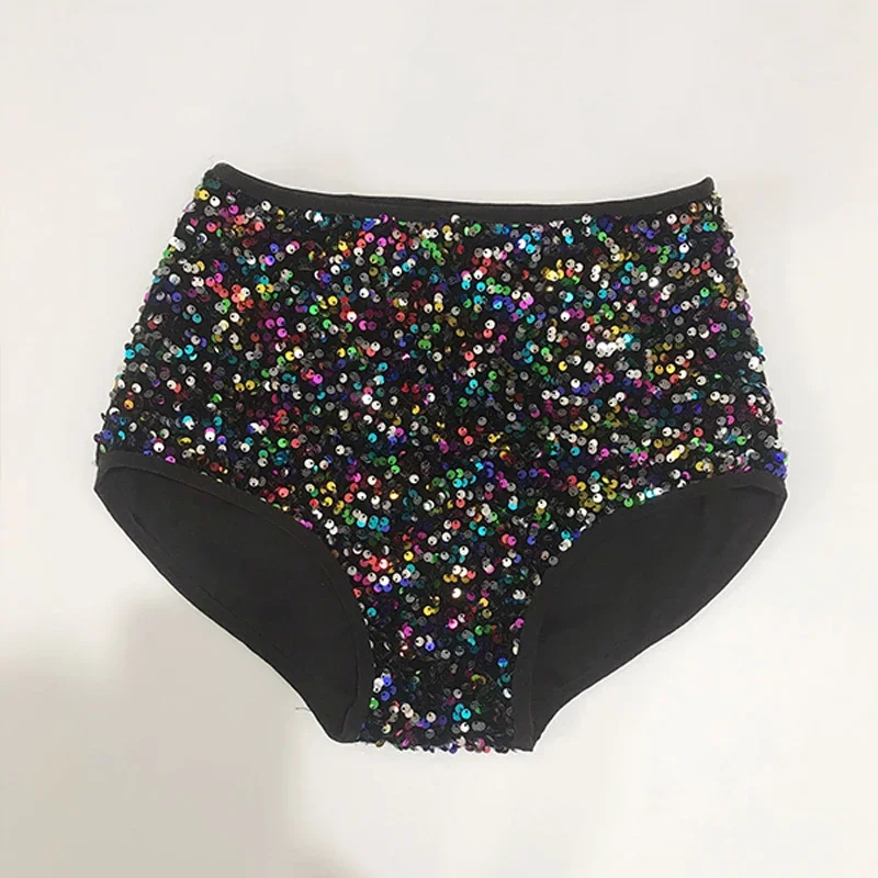 Pole Dance Shorts Women Shiny Sequin Jazz Pants Nightclub Performance Gogo Pole Dancewear Party Shorts Stage Costume