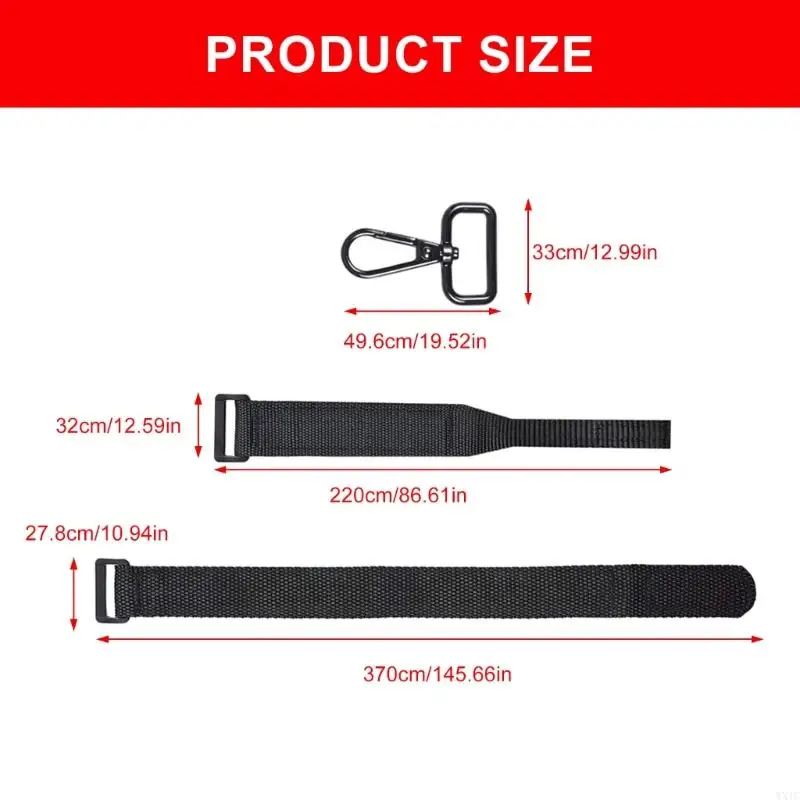 WXTC 7PCS Dây đeo từ tính nylon được đặt cho tổ chức công cụ vạn năng