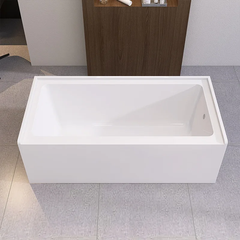 Acrylic bathtub modern simple adult bath installed against the wall