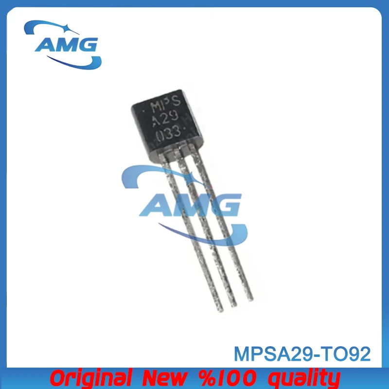 10 Stück MPSA29-Paket TO-92 N-Kanal 100 V 0,8 A Silizium-Darlington-Transistor
