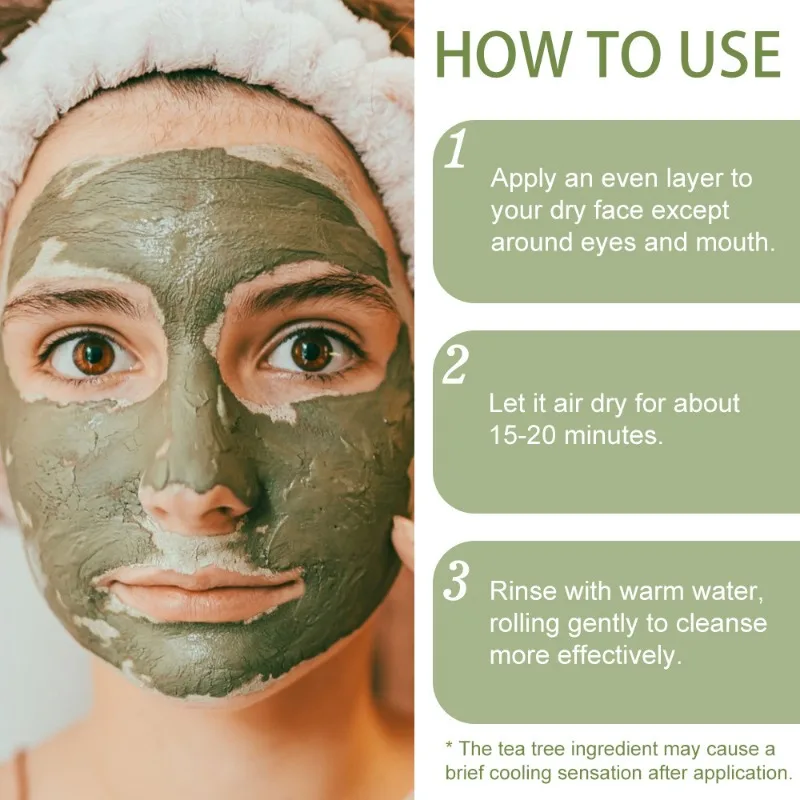 

Маска из глины в вулканической глины, восстанавливающая грязевая глина для лица, увлажняющая грязевая маска для глубокой очистки пор