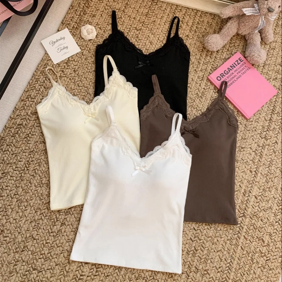 Gilet con suola in pizzo floing dolce e piccante da donna Slim Fit integrato con imbottitura sul petto Dimagrante Versatile ort Sve