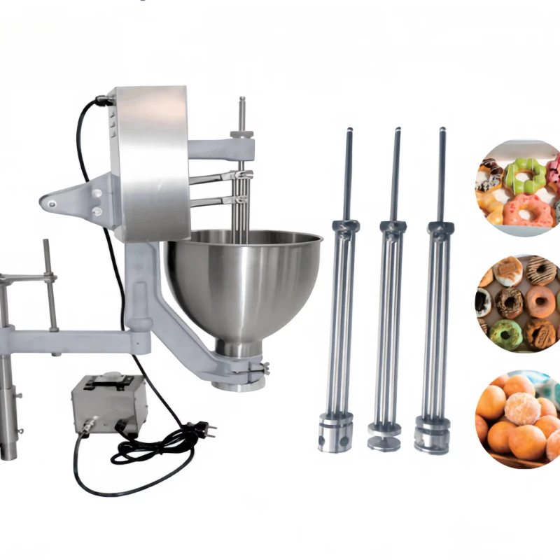 

Ball Ring Mochi Donut Extruder Machine Manual Electric Doughnut Molding Machine Donuts Depositor Making Machine with Hopper