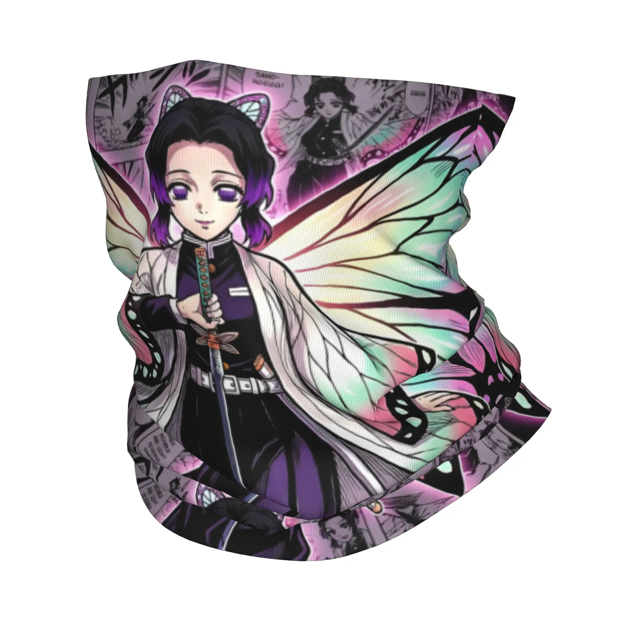 Custom D-Demons Slayers Bandana Neck Gaiter Windproof Face Scarf Cover Men Women Kimetsus No Yaibas Headwear Tube Balaclava
