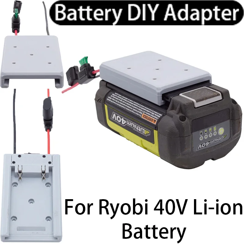 Adaptateur pour Ryobi 40V Eddie ion, connecteur de performance, jauge de fil 14AWG, bricolage