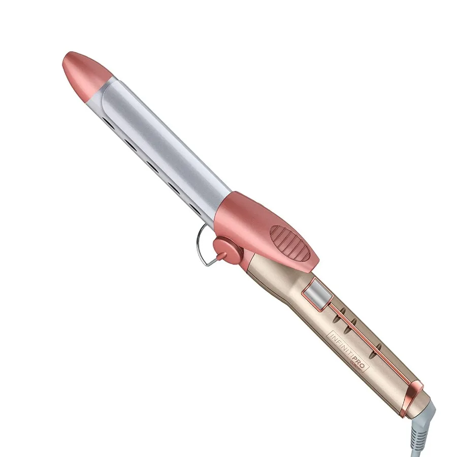 

INFINITI PRO 1 Titanium Ceramic Curling Iron for Professional-Grade Classic Curls Ideal for Salon-Style Hairstyles at Home with