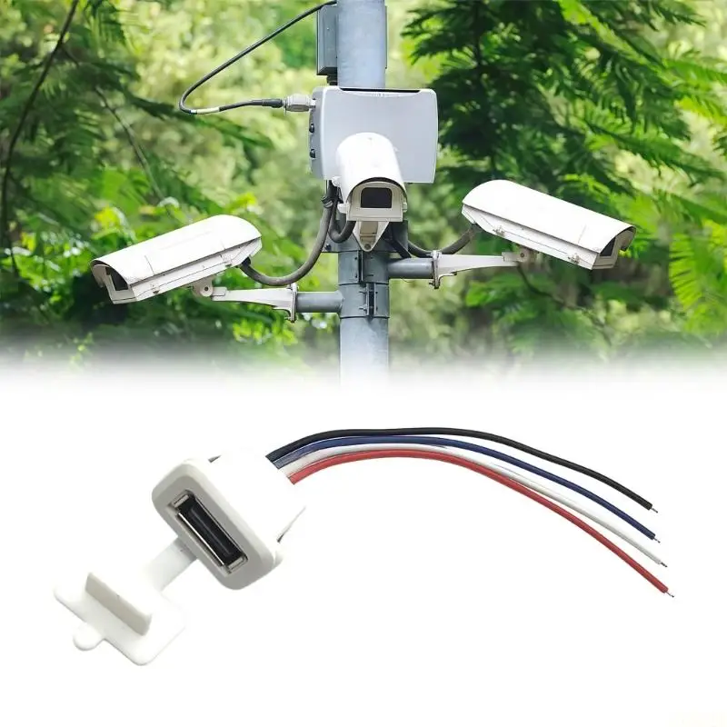 B03F Waterproof USB 2.0 Female Socket with IP67 Rating for Outdoor and Industrial Use