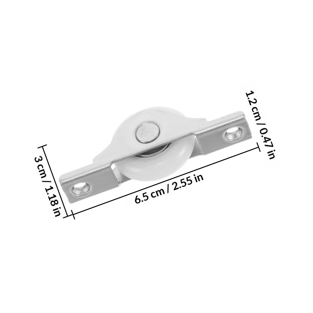 4 Peças de Rolos em Forma de U para Portas e Janelas Deslizantes, Rodas de Rolamento Pesadas e Suaves para Madeira, Vidro e Alumínio