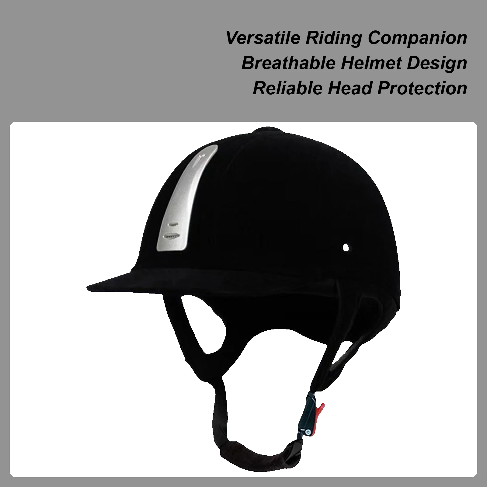 Horse Riding Helmet Comfortable Adjustable Head Protective Gear Safety Horseback Riding Gear for Competition Field Cycling Women