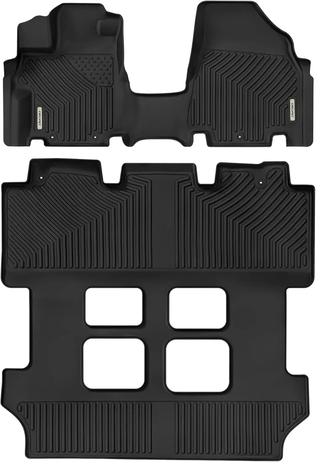 

Floor Mats Fit for 2011-2017 Honda Odyssey, 3 Row Liners Set Black, All-Weather Includes Car Floor Liners 1st and 2nd 3rd Row