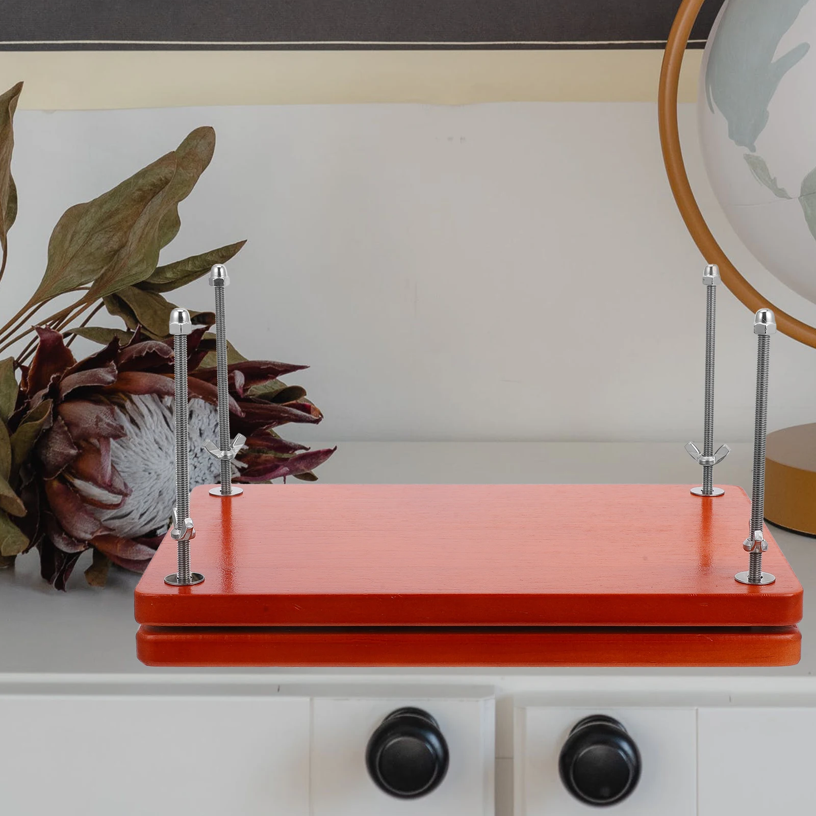 Wood Bookbinding Press Machine Sturdy Wooden Book Press for Book Repair Artistic Projects Flower Pressing Bookbinding Supplies