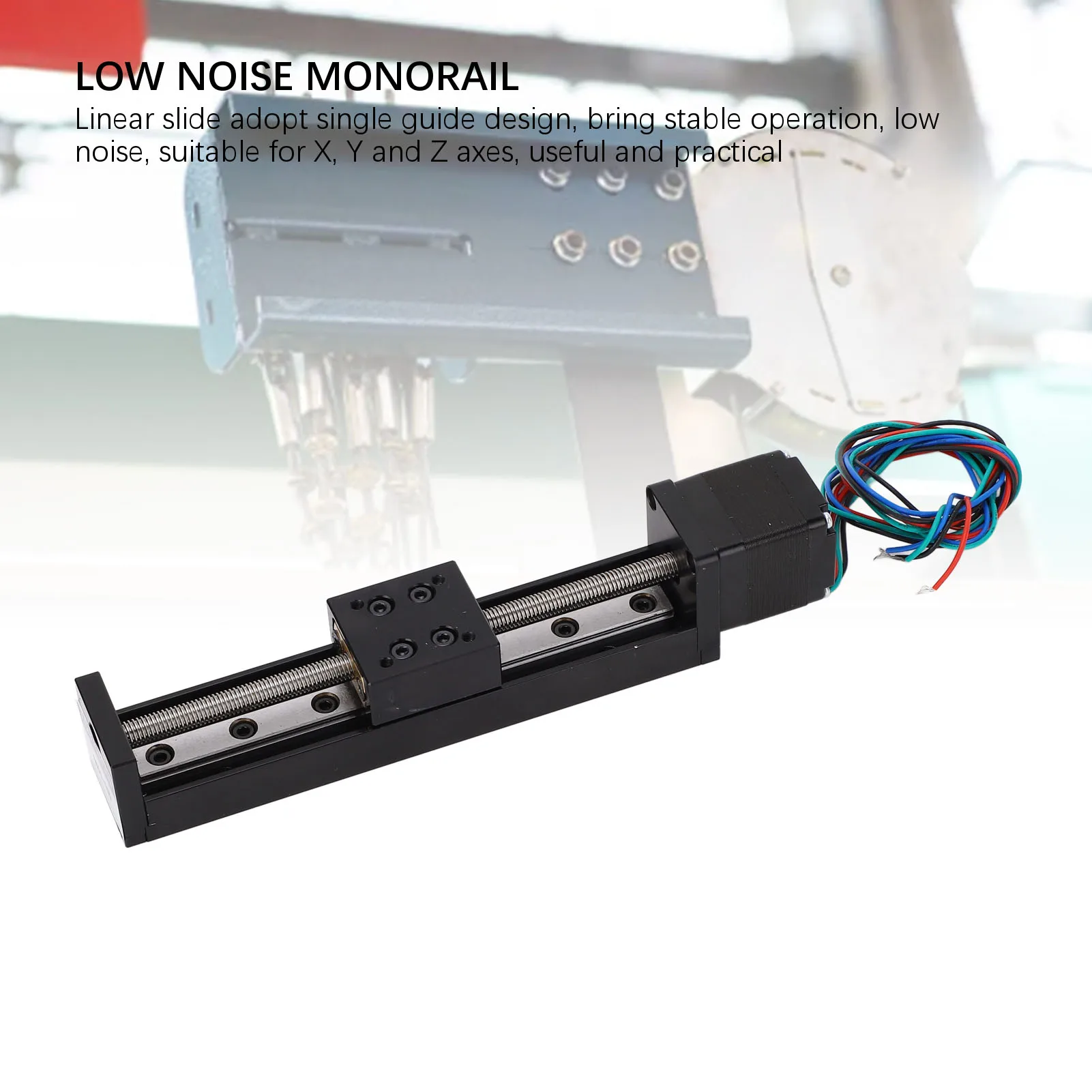 Linear  Rail Motion Slide Actuator Low Noise 100mm Stroke Linear  Rail Slide Actuator High Efficiency for CNC Router