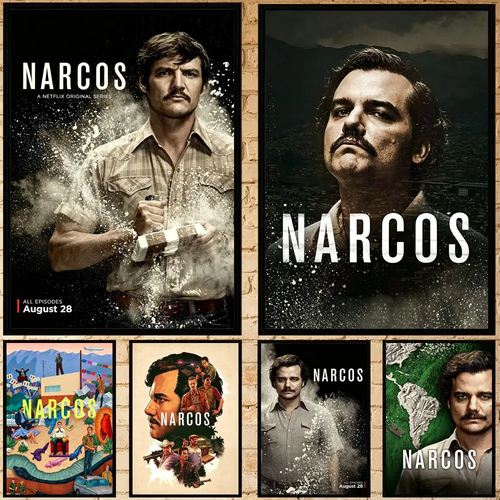 series Narcos Poster Poster HD Waterproof Self-adhesive Art Print Wall Decor for Bedroom Living Room Gift