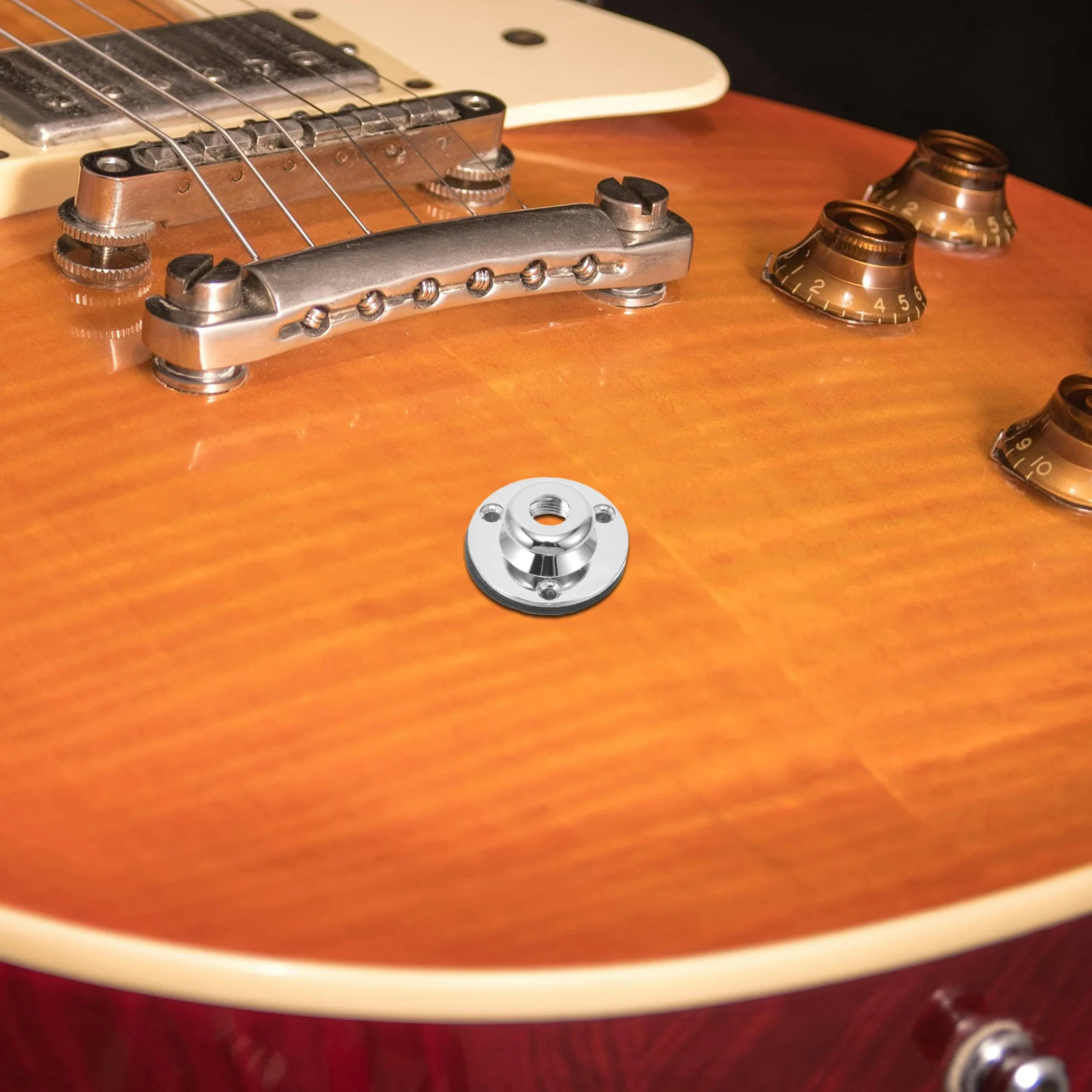 

Threehole Silver Tail Pin Guitar Bass Pickup Mounting Screws Easy Installation Adjustment Electric Acoustic Instruments Stylish