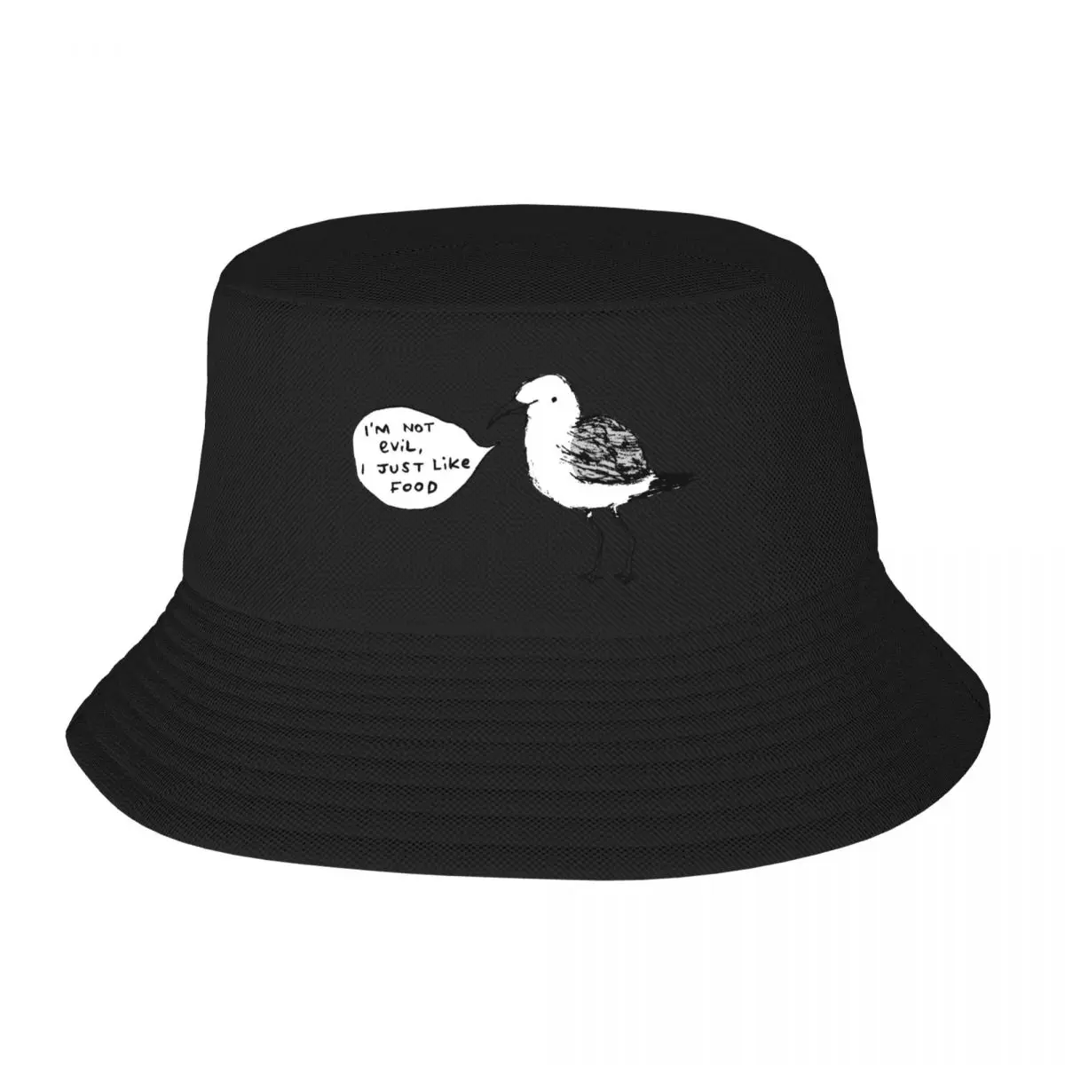 Seagulls Aren't Evil Bucket Hat Fashion Beach Brand Man Caps Women's Golf Clothing Men's