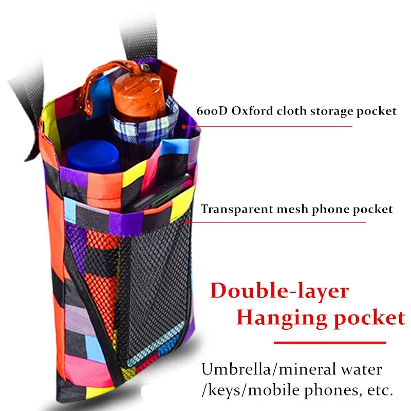 Bike Front Storage Bag Bike Handlebar Pocket Basket Mobile Phone Water Cup Storage Bags for Bicycle Motorcycle Electric Vehicle