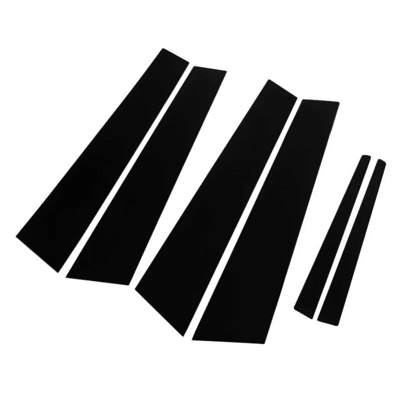 6pcs Door Window Pillar Post Trim Glossy Black Pillar Molding Sticker Cover Replacement For ATS Sedan 2014-2019