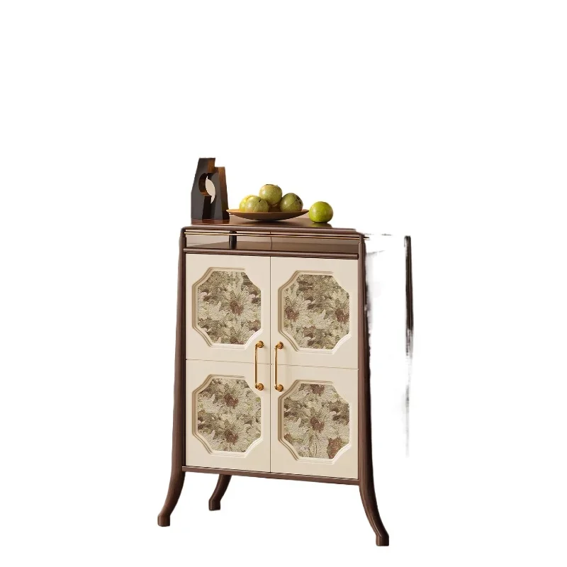 

Log style Song Dynasty aesthetic printing porch cabinet, designer enters the door chest