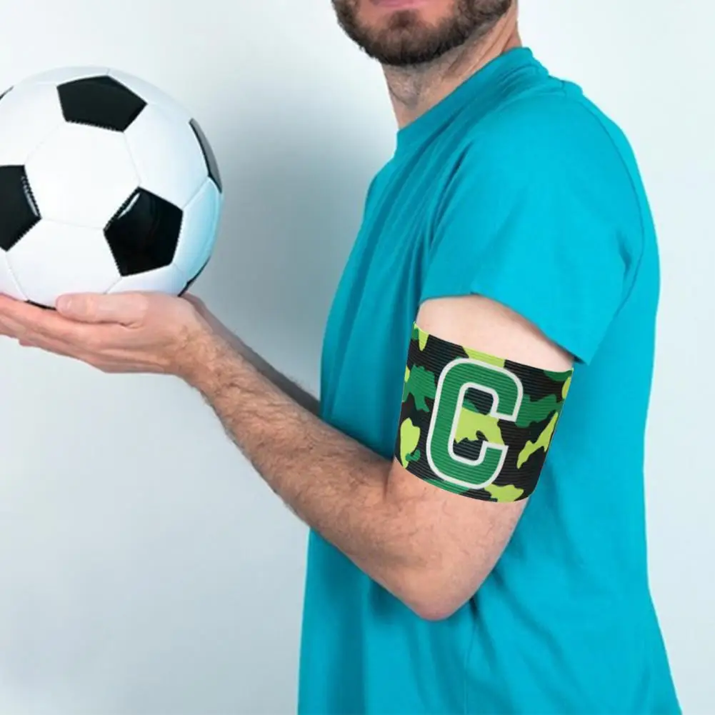 Soccer Captain Band Soccer Captain Armband cinturino elastico regolabile accessorio sportivo per adulti adolescenti Unisex Football Training