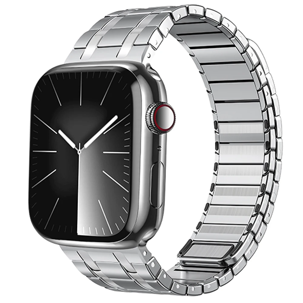 Bracciale in titanio di lusso per Apple Watch Ultra 2 49mm 9 8 7 45mm 42mm 44mm cinturino da uomo per Iwatch Series se 6 5 4 3 cinturino