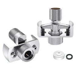 1pc 40 Degree Adjustable Faucet Angled Curved Foot Eccentric Screw Corner Tap Adapter Bathroom Faucets Accessories