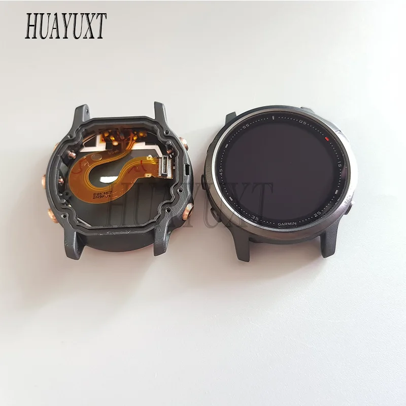 42mm Original LCD Display Screen Frame For Garmin Fenix 6s 6s Pro Standard Sapphire Edition