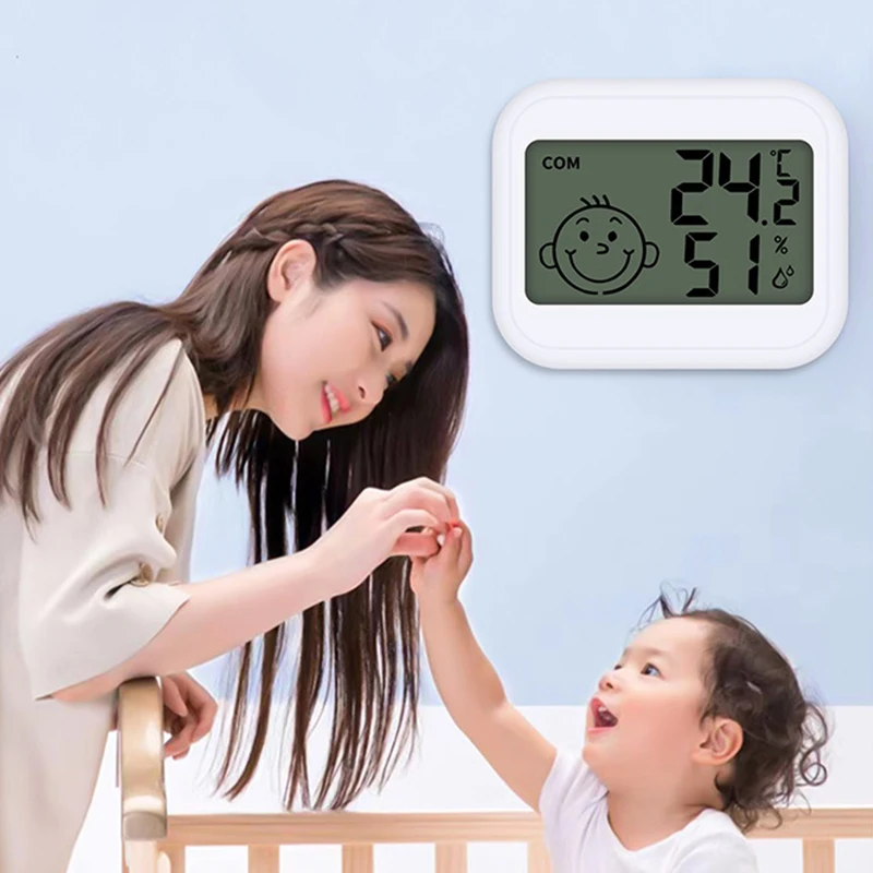 Mini LCD Digital Thermometer Hygrometer Electronic Digital Temperature and Humidity Meter Sensor Gauge Weather Station for Home