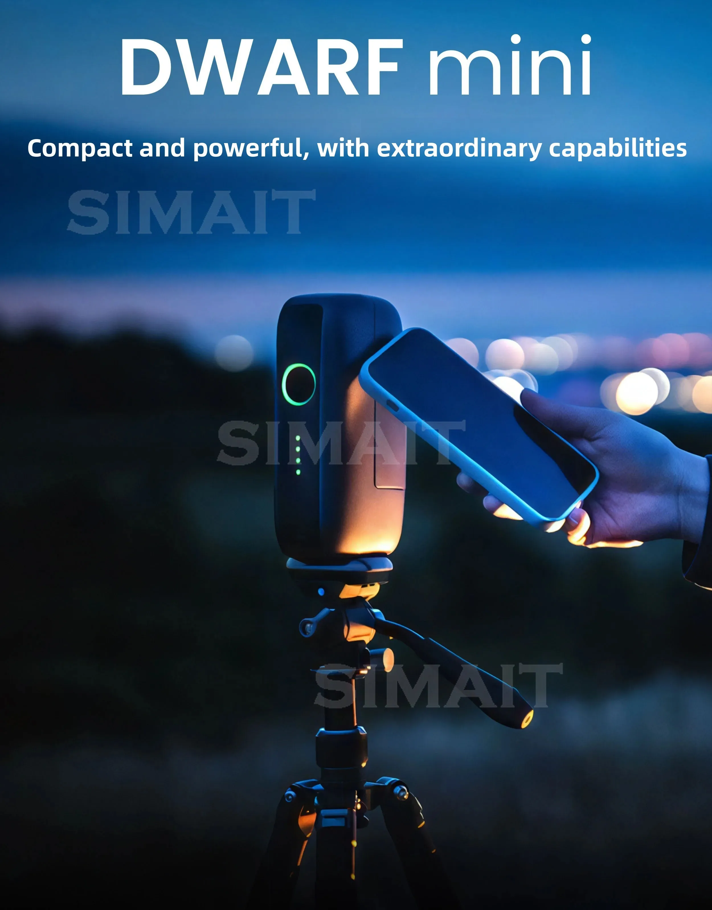 Mini Smart Pocket Astronomy Camera Telescope Equatorial Mount for Nebula Sun Moon Galaxy