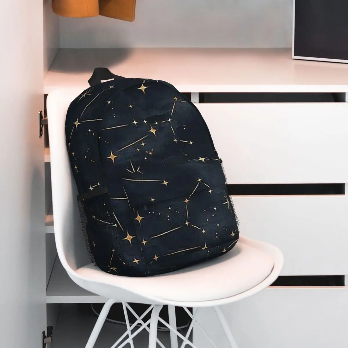Constellation Star Clusters Galaxies Print Halloween Backpack Hot Sale Daypack Large Capacity BookBag Shoulder Bags School Bag