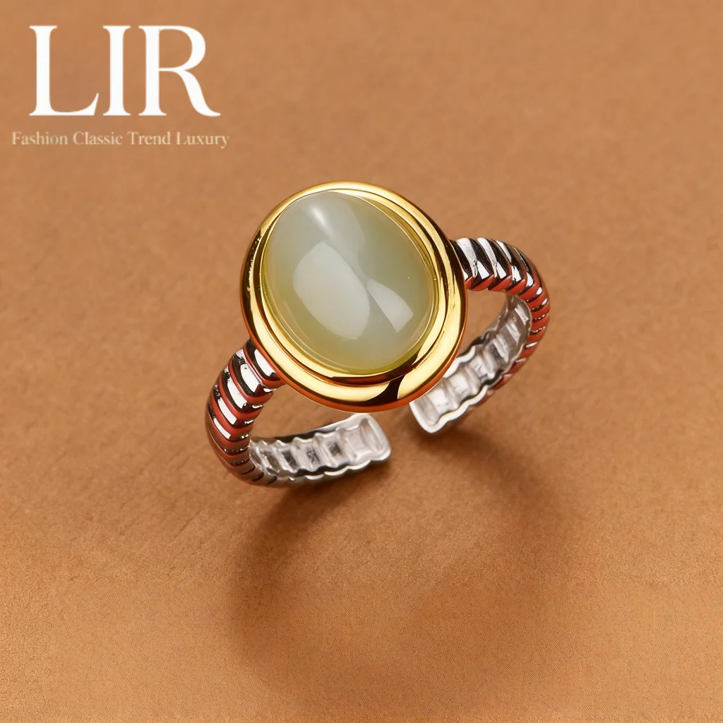 

Серебряное кольцо S925: открытый дизайн из натурального нефрита Хэтянь «Нефрит Мелодия Золотой Спин» | Карьера Повышение + Jewelry Cert