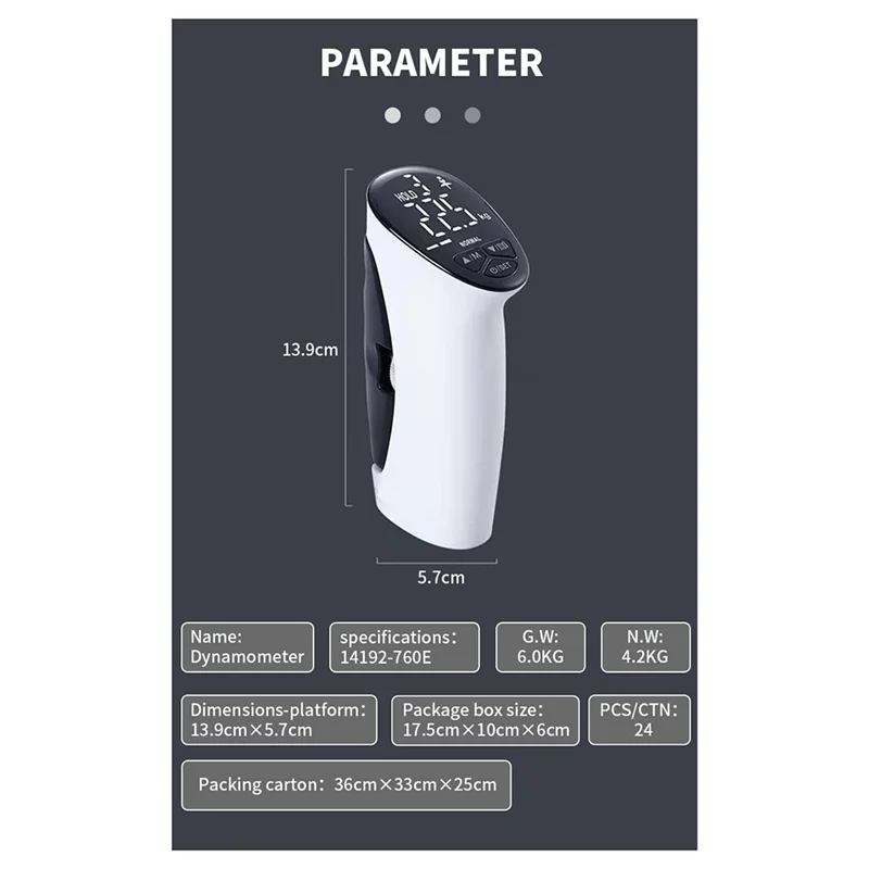 -A90P Electronic Grip Power Trainer Auto Capture Smart Hand Dynamometer Grip Power Trainer