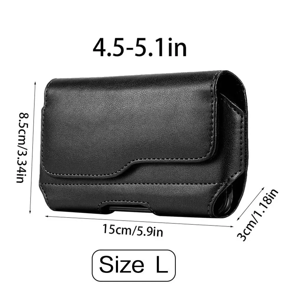 Fashion Phone Bag Phone Holder Leather Belt Clip Waist Bag for 3.5-6.3 Inches Mobile Phones iphone /Samsung