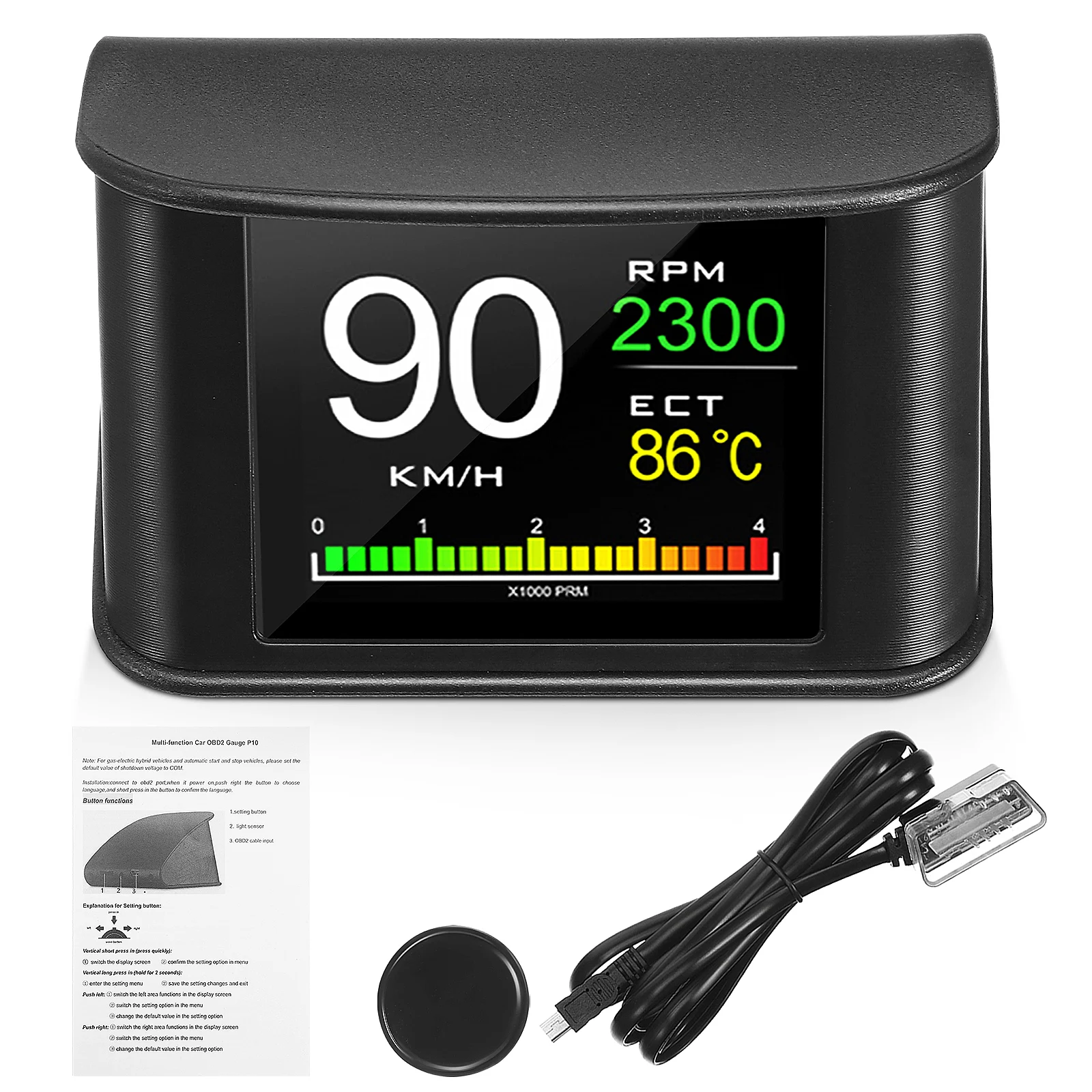 

Portable Auto Digital Speedometer Head-Up Car Monitor Speed Navigation Easy Install All Vehicle s Car Digital Display