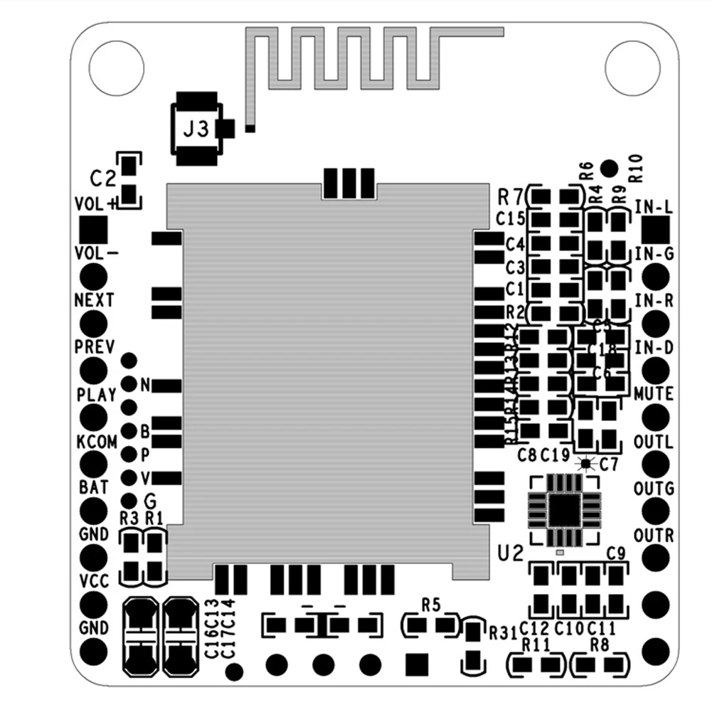 QCC3031 APTXHD z wejściem audio AUX bezstratna muzyka Hifi kompatybilna z Bluetooth 5.0 tablica odbiorcza Audio Car, 3.3-4.2V