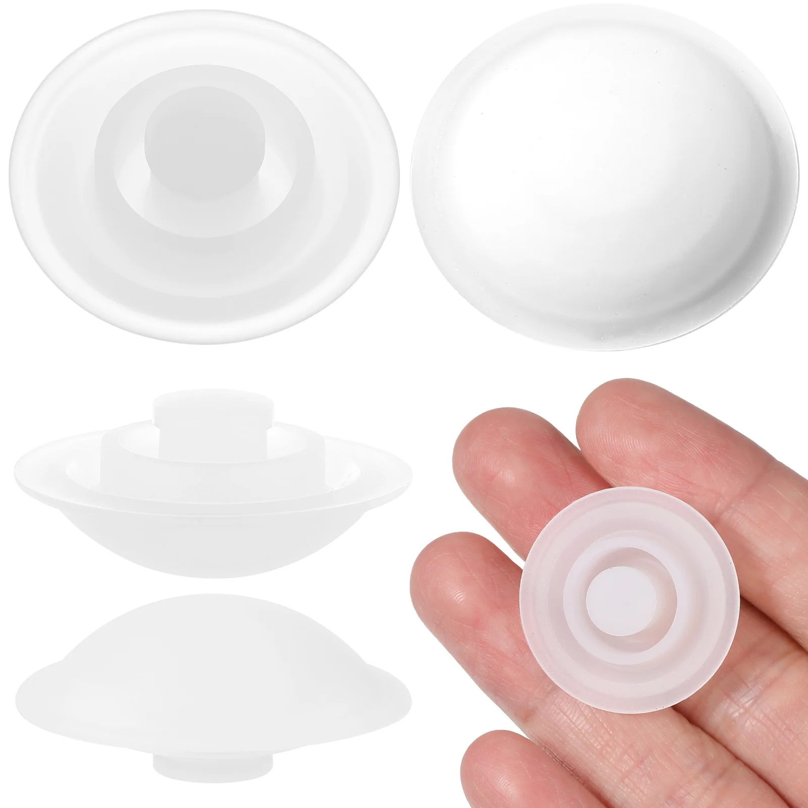 

5pcs Silicone Spill Proof Stoppers Belly Bottle Accessories Leak Resistant Replacement Plugs For Water Bottles Reusable
