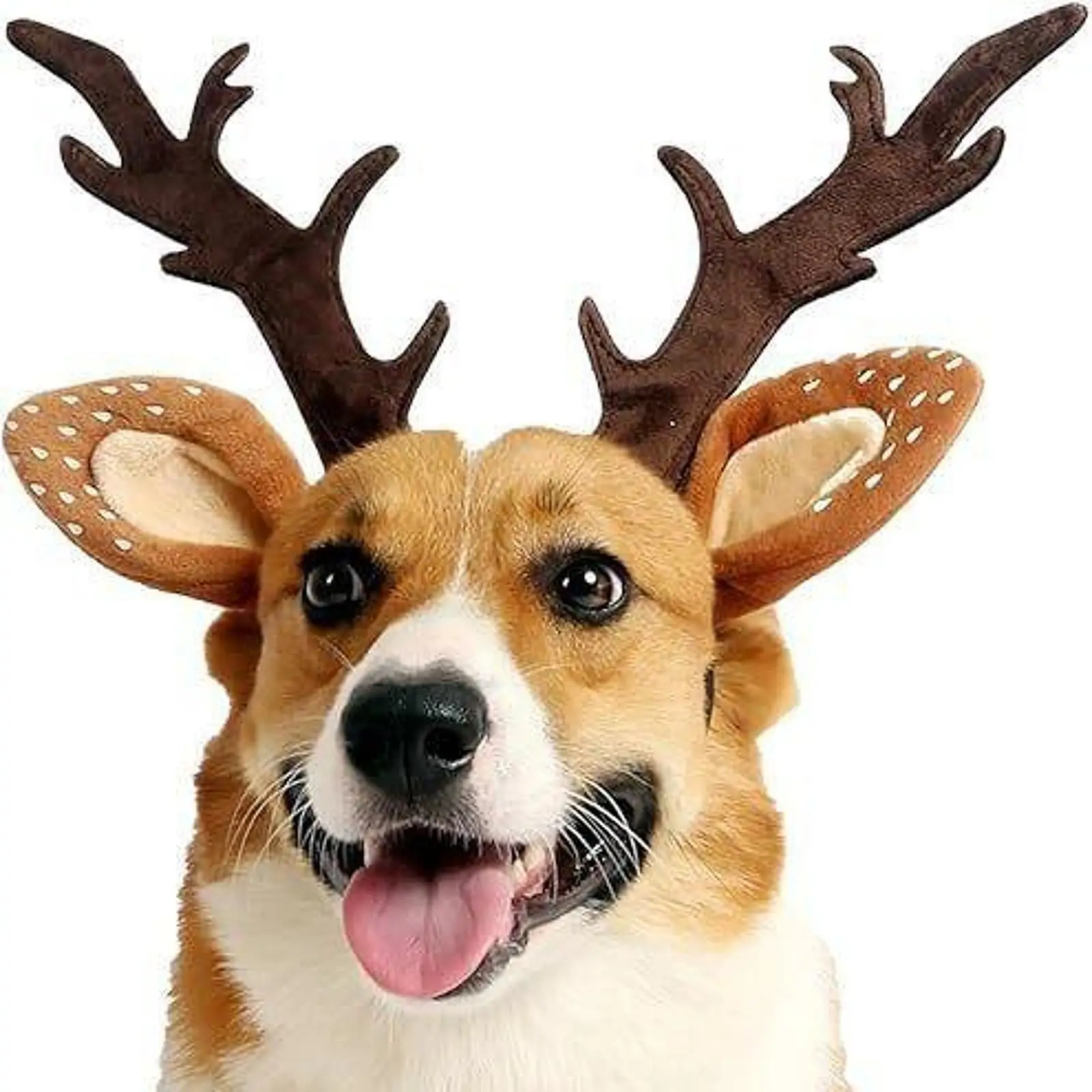 Dog Cat Christmas Reindeer Antlers Headband Christmas Costume Headwear