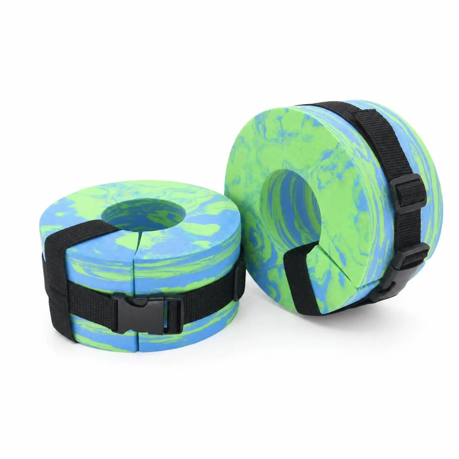 Compact Arm Float for Swimmers with EVA Foam Body and Nylon Strap for Aquatic Exercise Buoyancy and Stability