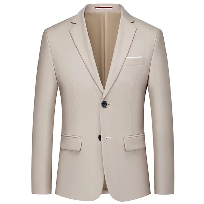 2023 Fashion New Men's Casual Business Suit / Male One Single Buttoned Dress Blazer Jacket Coat / 10 Color M-6XL