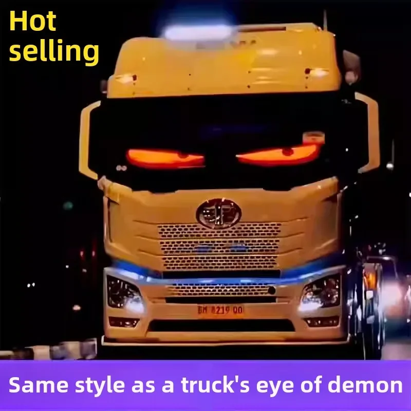 Big truck devil's eye windshield rear window car load dynamic led display
