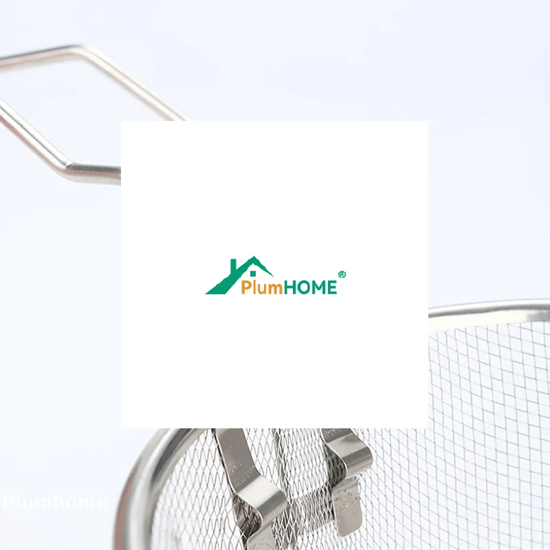 

Basket Stainless Steel Basket Kitchen French Chip Frying Strainer Deep Fry Round Fryer Wire Mesh with Handle Wire Colander