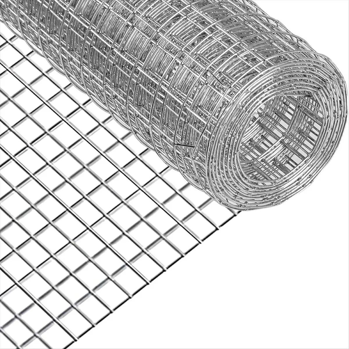 HHTL Galvanized Hardware Cloth - 1/2 Inch Mesh, 16in X 6ft, Welded Wire for Animal and Garden Protection