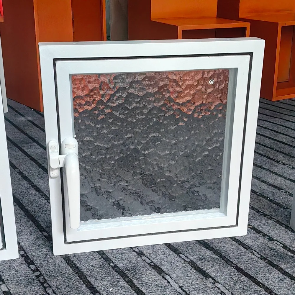 Aluminum Alloy Indoor Small Window Central Axis Rotating Window Dark Guard Lighting Window Rectangular  Customization