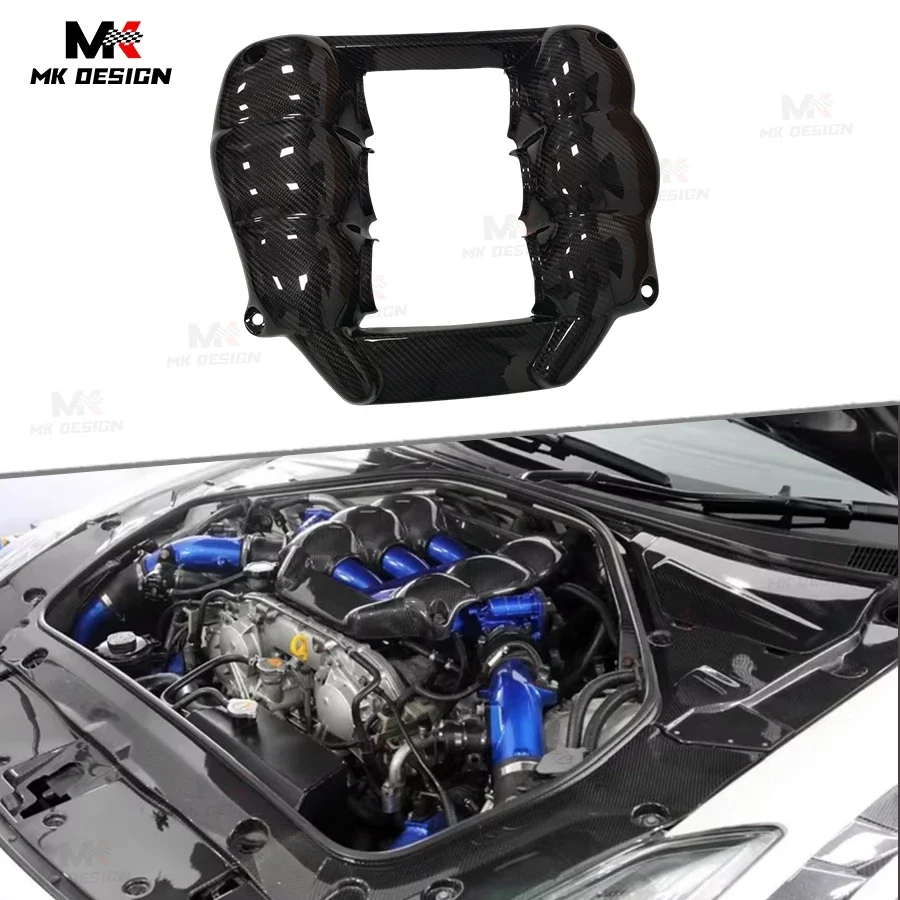 Dry Carbon Fiber Front Engine Cover for Nissan GTR R35 2008-2017 Front Engine Bonnet Hood Engine Protecter Body Kits