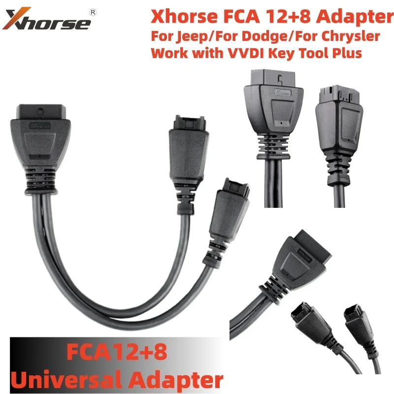 

Xhorse FCA 12+8 Adapter for Jeep/Dodge/Chrysler Work with VVDI Key Tool Plus