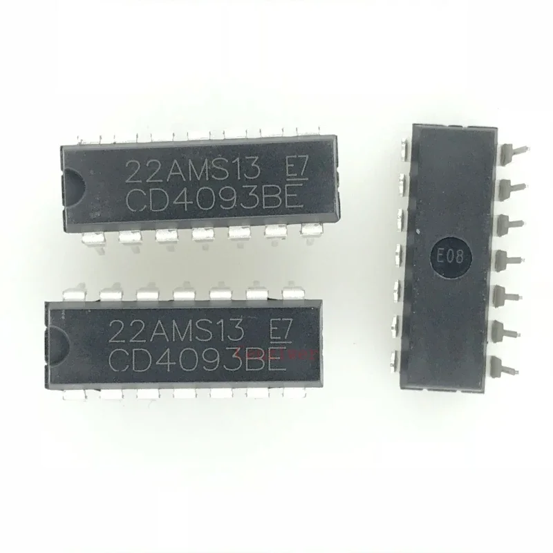 CD4093BE CD4093 DIP-14 Direct insertion Schmidt 2 input NAND CMOS logic IC