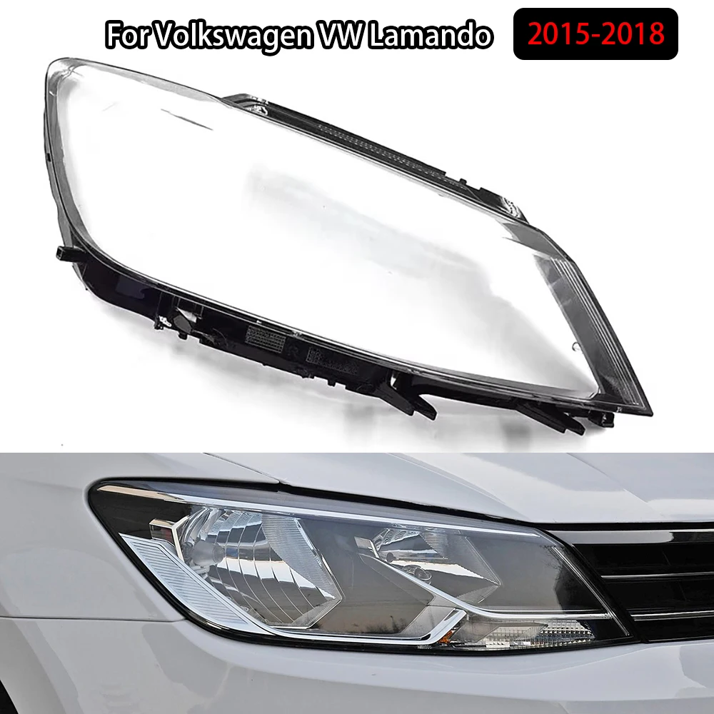

For Volkswagen VW Lamando 2015-2018 Headlamp Lamp Shell Headlight Cover Transparent Lens Plexiglass Replace Original Lampshade